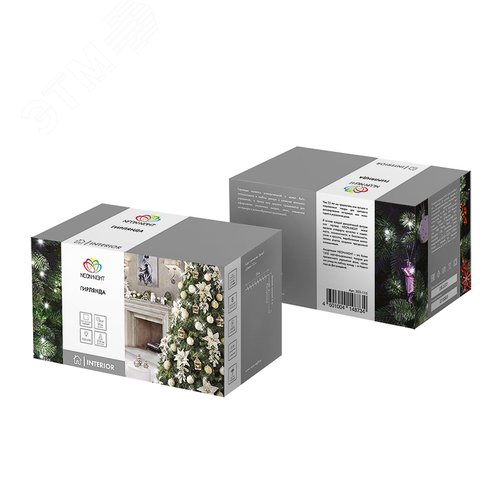 Гирлянда Твинкл-Лайт 20 м, темно-зеленый ПВХ, 160 LED, белый 7