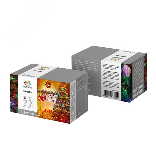 Гирлянда Твинкл Лайт 4 м, прозрачный ПВХ, 25 LED, мультиколор 7