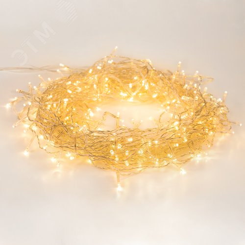 Гирлянда Твинкл Лайт 6 м, прозрачный ПВХ, 40 LED, тёплый белый