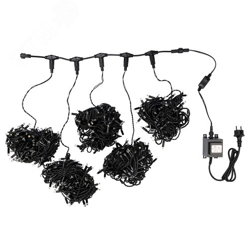 Гирлянда LED ClipLight 24 V, 5 нитей по 20 м, диодов теплый белый 4