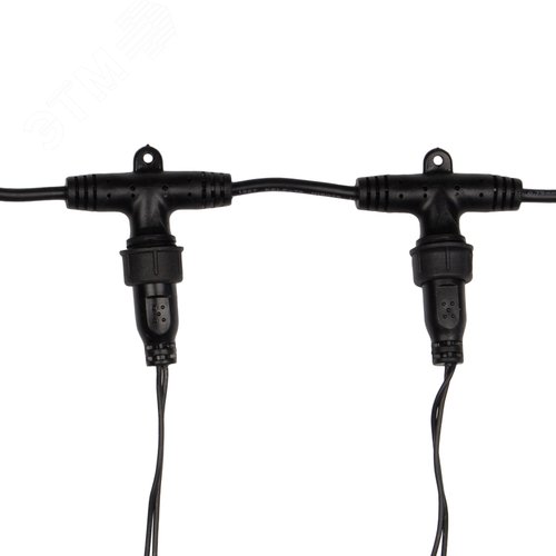 Гирлянда светодиодный Дождь 2х3 м, постоянное свечение, черный провод, 230 В, диоды белые 8