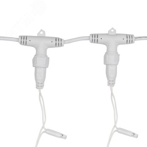 Гирлянда светодиодный Дождь 2х3 м, эффект мерцания, белый провод, 230 В, диоды белые 7