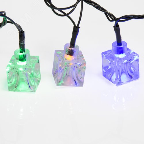 Гирлянда светодиодная Кубики 20 LED мультиколор 2,8 м с контроллером 6