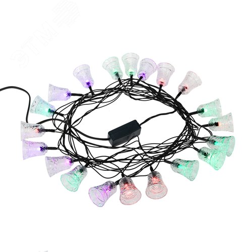 Гирлянда светодиодная Колокольчики 20 LED RGB 2,8 м - NEON-NIGHT