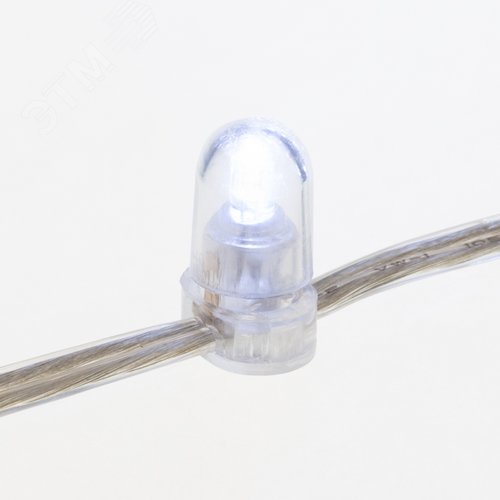Гирлянда LED клип-лайт 12 V, прозрачный ПВХ, 150 мм, диоды белые Flashing белый - фото 6