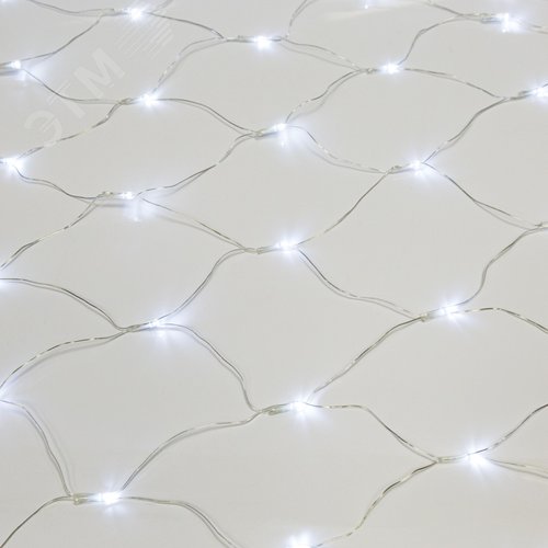 Гирлянда Сеть 1,5х1,5 м, прозрачный ПВХ, 150 LED белые - фото 7