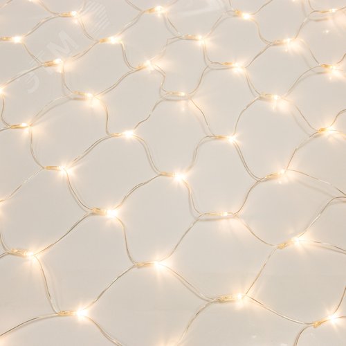 Гирлянда Сеть 1,8х1,5 м, прозрачный ПВХ, 180 LED тёплый белый - фото 2
