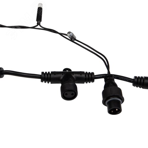 Гирлянда светодиодный Дождь 2х3 м, постоянное свечение, черный провод, 230 В, диоды синие, 760 LED 6