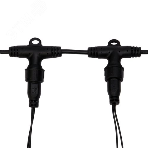 Гирлянда светодиодный Дождь 2х6 м, постоянное свечение, черный провод, 230 В, диоды белые 6