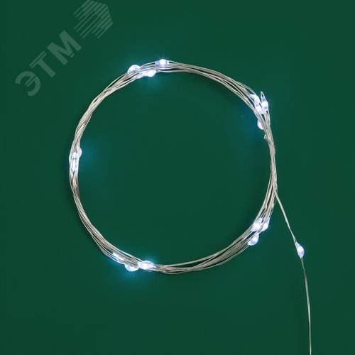 Гирлянда домашняя светодиодная Роса 2м 20LED белый (303-005) - фото 5