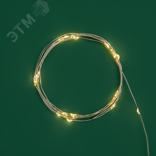 Гирлянда домашняя светодиодная Роса 2м 20LED теплый белый (303-006) - фото 5