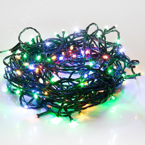 Гирлянда Твинкл Лайт 4 м, темно-зеленый ПВХ, 25 LED, мультиколор - NEON-NIGHT