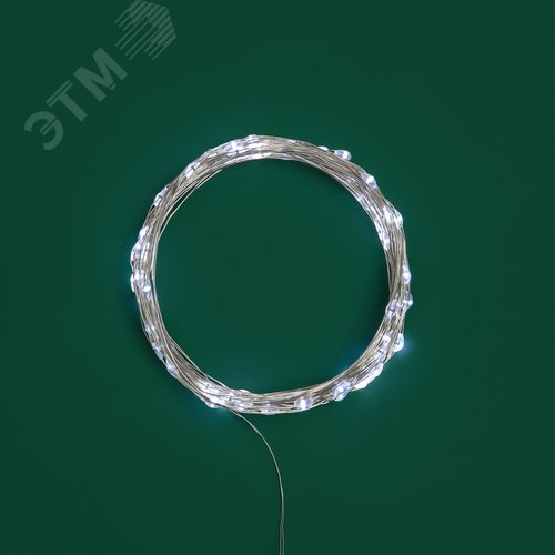 Гирлянда Роса 10 м, 100 LED, USB, белое свечение - фото 5