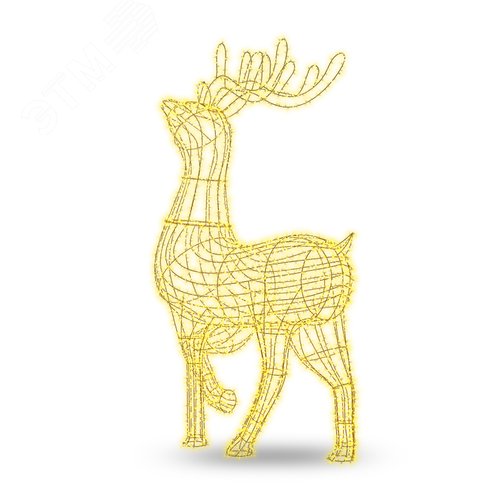 Фигура объемная северный Олень 300х200 см, 3000 LED, IP65, свечение тёплый белый - фото 8
