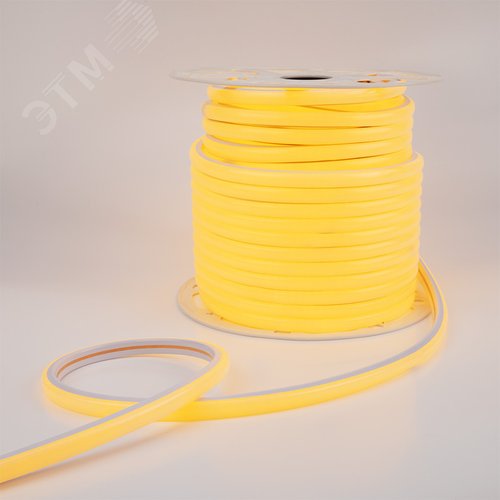 Неон гибкий LED SMD, форма – D, 16х16 мм, желтый, 144 LED/м, 50 м - NEON-NIGHT