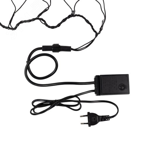 Гирлянда Сеть 1х1,5 м, черный ПВХ, 160 LED мультиколор - фото 7