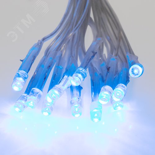 Гирлянда Сеть 1,5х1,5 м, прозрачный ПВХ, 150 LED синие - фото 8