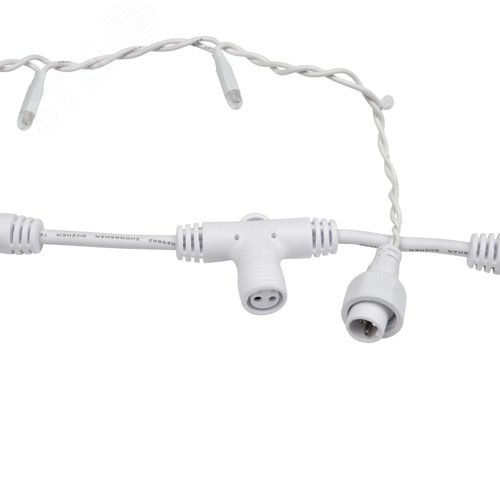 Гирлянда светодиодный Дождь 2х3 м, постоянное свечение, белый провод, 230 В, диоды тёплый белый 7