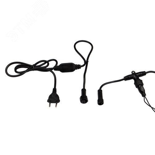 Гирлянда светодиодный Дождь 2х3 м, постоянное свечение, черный провод, 230 В, диоды белые 10