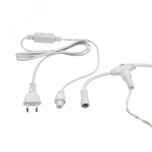 Гирлянда светодиодный Дождь 2х1,5 м, постоянное свечение, прозрачный провод, 230 В, диоды зелёные 6