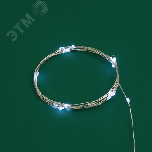 Гирлянда домашняя светодиодная Роса 2м 20LED белый (303-005) - фото 6