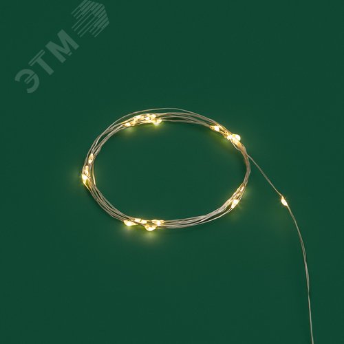 Гирлянда домашняя светодиодная Роса 2м 20LED теплый белый (303-006) - фото 6