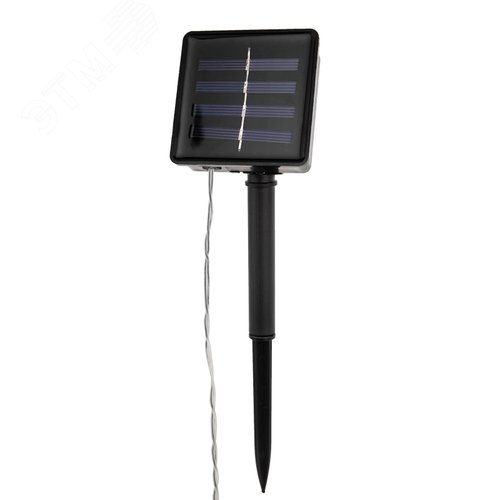 Гирлянда светодиодная на солнечной батарее Звезды 12 LED тёплый белый 1,2 м 7