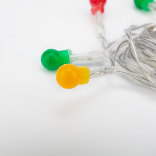 Гирлянда светодиодная Шарики 1,5 м, 10 LED, прозрачный ПВХ, свечение мультиколор, 2 х АА батарейки не в комплекте - фото 6