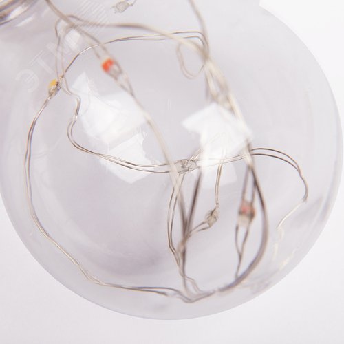 Гирлянда домашняя светодиодная Ретро-лампы 3 м, белое свечение, батарейки 3хАА NEON-NIGHT (303-095) 6