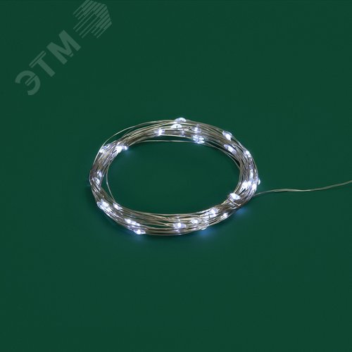 Гирлянда Роса 5 м, 50 LED, USB, белое свечение - фото 6
