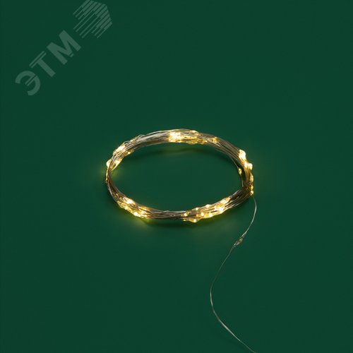 Гирлянда Роса 5 м, 50 LED, USB, теплое белое свечение - фото 6