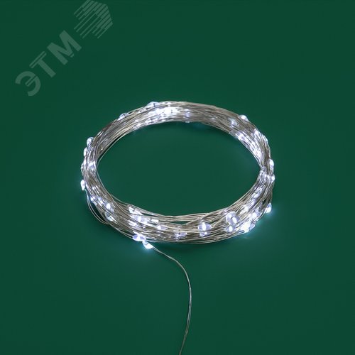 Гирлянда Роса 10 м, 100 LED, USB, белое свечение - фото 6