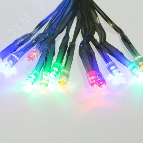 Гирлянда Сеть 1х1,5 м, прозрачный ПВХ, 96 LED мультиколор - фото 7