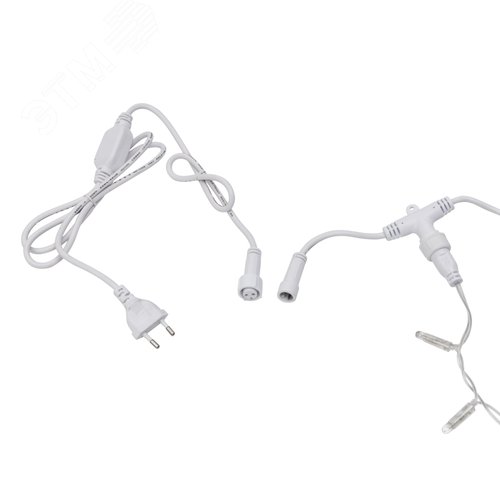 Гирлянда светодиодный Дождь 2х6 м, постоянное свечение, прозрачный провод, 230 В, диоды синие 8