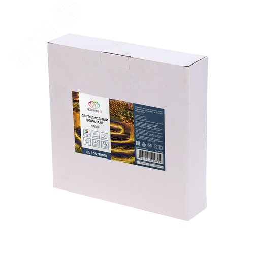 Дюралайт LED, свечение с динамикой 2W - RGB 13 мм, 36LED/м, 6 м - фото 4
