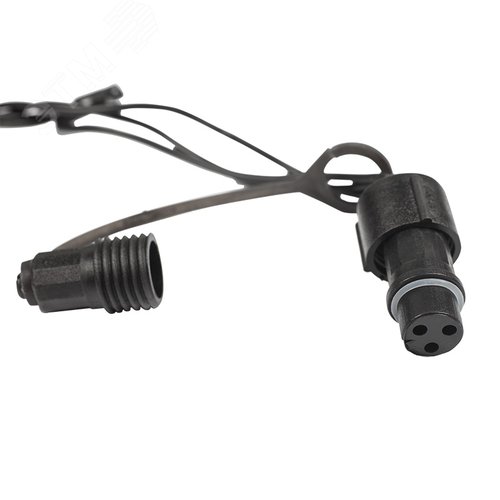 Гирлянда Твинкл Лайт 10 м, черный ПВХ, 100 диодов, белый 7