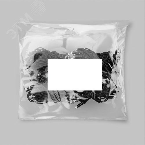 Гирлянда Нить 10 м, с эффектом мерцания, черный ПВХ, 24 В, белый 8