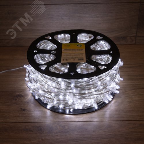 Гирлянда LED клип-лайт 12 V, прозрачный ПВХ, 150 мм, диоды белые Flashing белый - фото 2