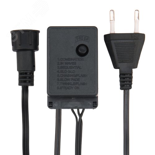 Гирлянда елочная с кольцом, 7 нитей по 1,8 м, диодов мультиколор, не соединяется 6