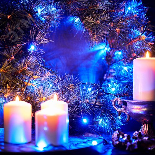 Гирлянда Твинкл Лайт 4 м, темно-зеленый ПВХ, 25 LED, Синий 2