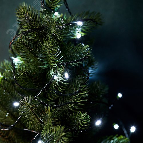 Гирлянда Твинкл Лайт 4 м, темно-зеленый ПВХ, 25 LED, белый 4