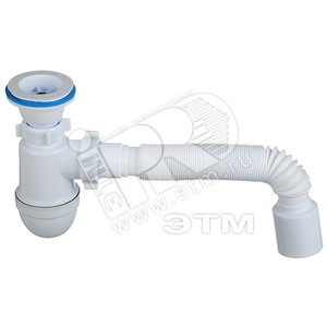 Сифон для мойки АНИ Варяг 1 1/2'x40 универсальный с гибкой трубой 40х50 - АНИ пласт