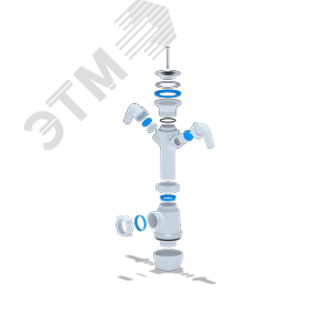 Сифон для мойки АНИ Грот 1 1/2'X40 c двумя отводами для стиральной и посудомоечной машины 2