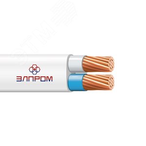 Провод силовой ПуГВВ 2х1.5 белый(100м) ТРТС - ЭлПром