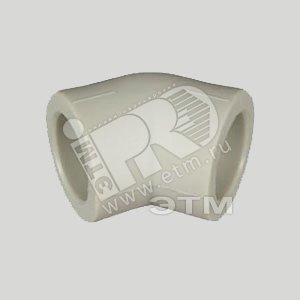 Уголок 45 град. 90 мм полипропиленовый PPR серый (203090) - FV-Plast