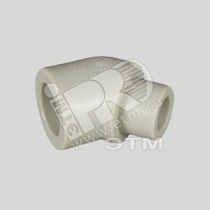 Уголок 45 град. 16 мм ВН полипропиленовый PPR серый - FV-Plast