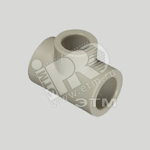 Тройник переходной 25 х 20 х 25 мм полипропиленовый PPR серый (212025020) - FV-Plast