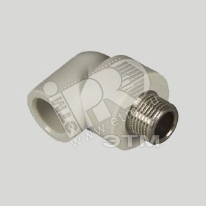 Уголок комбинированный 32 х 1‘ НР полипропиленовый PPR серый - FV-Plast