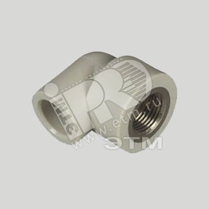 Уголок комбинированный 32 х 1‘ ВР полипропиленовый PPR серый - FV-Plast