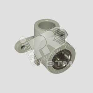 Водорозетка 20 х 1/2‘ ВР полипропиленовая PPR серая - FV-Plast